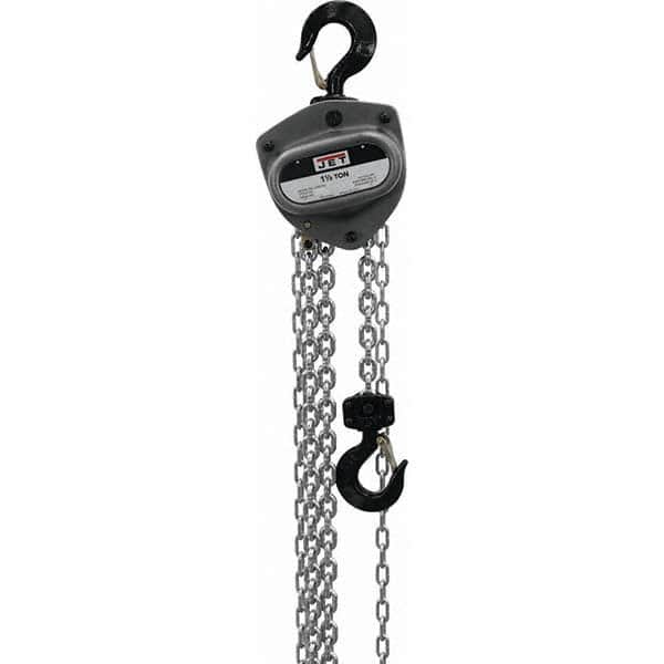 Jet - 3,000 Lb Capacity, 60' Lift Height, Manual Chain Hoist - Apex Tool & Supply