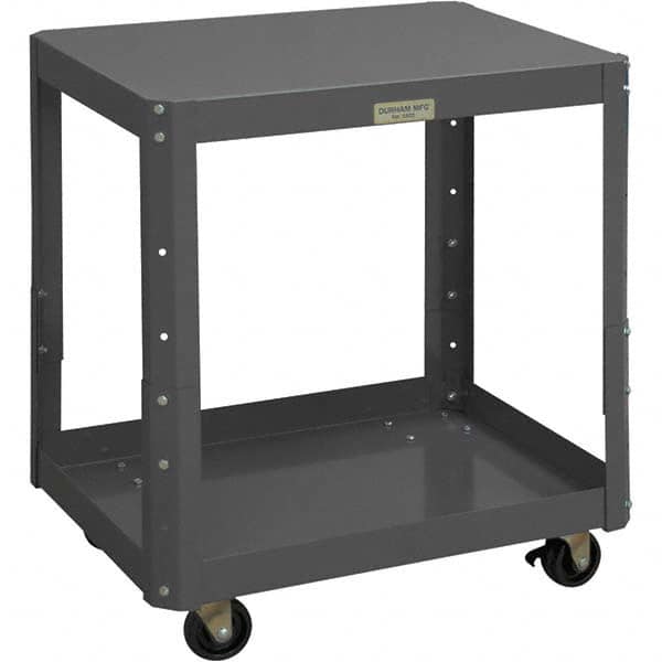 Durham - Stationary Work Benches, Tables Type: Machine Work Table Top Material: 16 Gauge Steel - Apex Tool & Supply