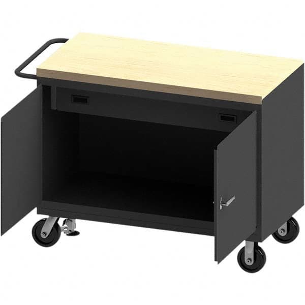 Durham - Mobile Work Benches Type: Cabinet Bench Length: 54-1/8 (Inch) - Apex Tool & Supply