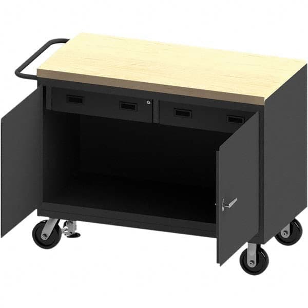 Durham - Mobile Work Benches Type: Cabinet Bench Length: 54-1/8 (Inch) - Apex Tool & Supply
