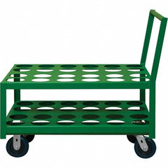 Durham - 1,400 Lb Capacity, 24-1/4" Wide x 39" Long x 37-1/2" High Medical Cylinder Cart - Apex Tool & Supply
