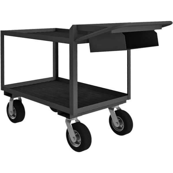 Durham - 1,200 Lb Capacity, 24-1/4" Wide x 64-3/8" Long x 38" High Mobile Cart - Apex Tool & Supply