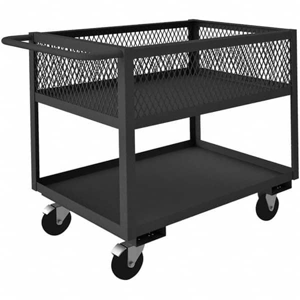 Durham - 1,400 Lb Capacity, 24-3/8" Wide x 42-1/4" Long x 35-1/8" High Heavy Duty Service Cart - Apex Tool & Supply