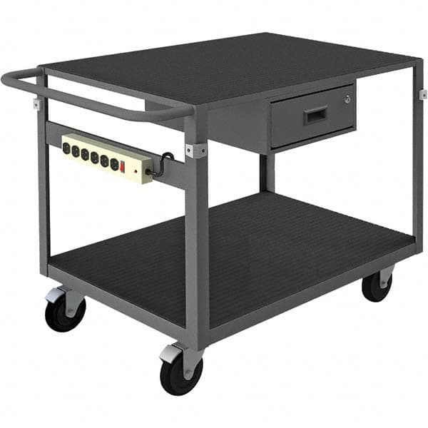 Durham - 1,000 Lb Capacity, 25-1/8" Wide x 42-11/16" Long x 31" High Instrument Cart - Apex Tool & Supply