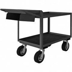 Durham - 1,200 Lb Capacity, 24-1/4" Wide x 52-3/8" Long x 38" High Mobile Cart - Apex Tool & Supply