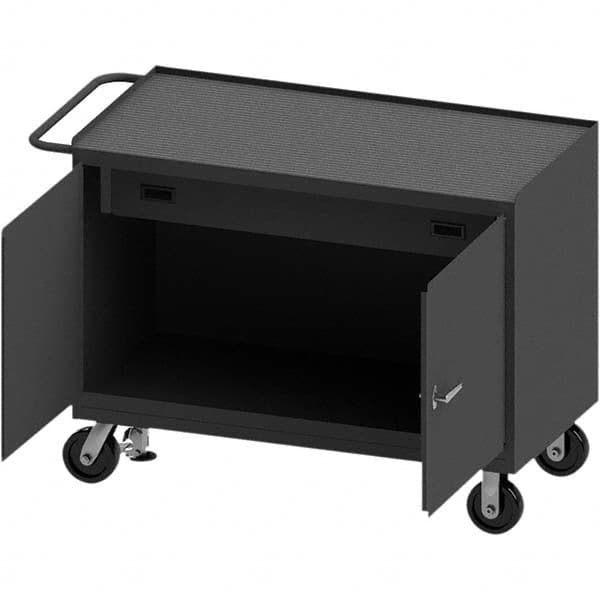 Durham - Mobile Work Benches Type: Cabinet Bench Length: 54-1/8 (Inch) - Apex Tool & Supply