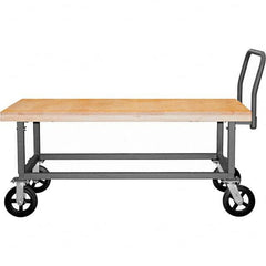 Durham - 1,800 Lb Capacity Work Height Platform Truck - Apex Tool & Supply