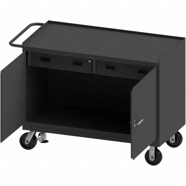 Durham - Mobile Work Benches Type: Cabinet Bench Length: 54-1/8 (Inch) - Apex Tool & Supply