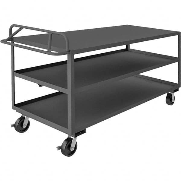 Service Utility Cart: Gray Phenolic Wheels