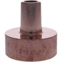 Tuffaloy - Spot Welder Tips For Use With: 5RW Electrode Holder Type: Backup Electrode Round Face - Apex Tool & Supply