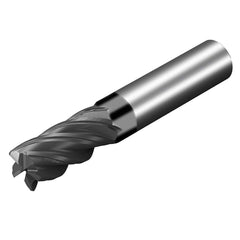 Sandvik Coromant - 3/4" Diam 5 Flute Solid Carbide 0.19" Corner Radius End Mill - Exact Industrial Supply