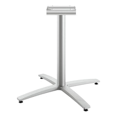 Hon - Stationary Tables; Type: Table Base ; Material: Cast Aluminum ; Color: Textured Silver ; Height (Inch): 29-37/64 ; Width (Inch): 26-3/16 ; Overall Width: 26 - Exact Industrial Supply