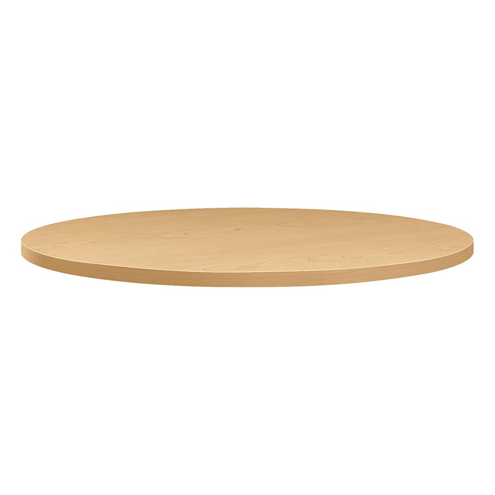 Hon - Stationary Tables; Type: Table Top ; Material: High-Pressure Laminate ; Color: Natural Maple ; Diameter (Inch): 30 ; Height (Inch): 1-1/8 ; Width (Inch): 30 - Exact Industrial Supply