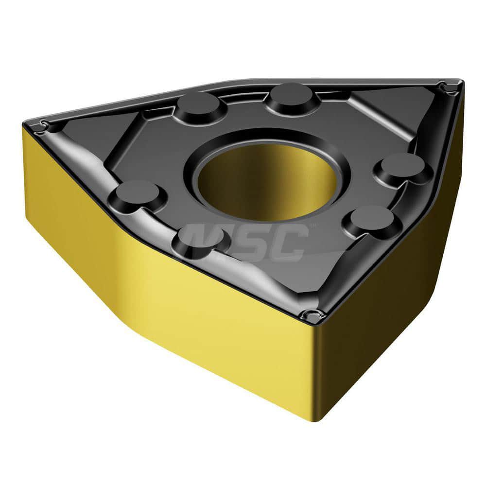 WNMG331-WF 4415 Carbide Turning Insert Al2O3/TiN/TiCN Finish, Neutral, 3/8″ Inscribed Circle, 0.0156″ Corner Radius, 3/16″ Thick, 80° Trigon