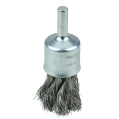 1/2″ Knot Wire End Brush, .0104″ Stainless Steel Fill - Apex Tool & Supply