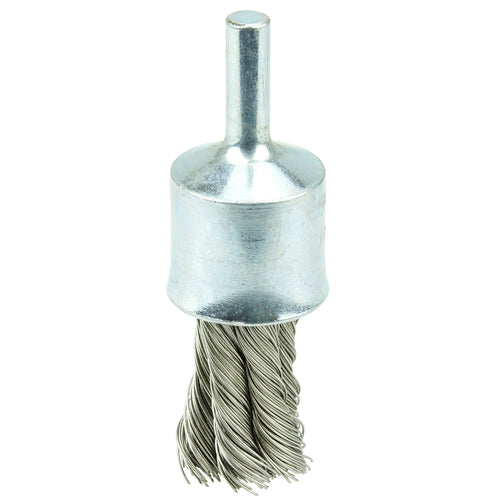 1/2″ Diameter - Knot Type Stainless End Brush - Apex Tool & Supply