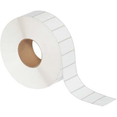 Value Collection - Pack of 4 Rolls, 5,087 Labels per Roll, 2-1/4" x 1-1/4" White Topcoated Facestock Thermal Labels - Apex Tool & Supply
