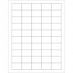 Tape Logic - Pack of (50), 100 Sheet 1-1/2" x 1" Glossy White Permanent Acrylic Laser Labels - Apex Tool & Supply