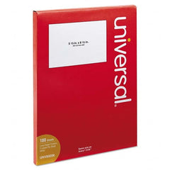UNIVERSAL - Labels, Ribbons & Tapes Type: Inkjet/Laser Labels Color: White - Apex Tool & Supply