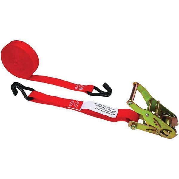 US Cargo Control - Slings & Tiedowns (Load-Rated) Type: Ratchet Tie Down Width (Inch): 1 - Apex Tool & Supply