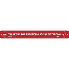 NMC - Adhesive Backed Floor Signs Message Type: COVID-19 Graphic Type: None - Apex Tool & Supply