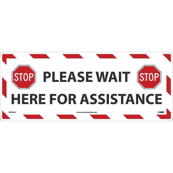 NMC - Adhesive Backed Floor Signs Message Type: COVID-19 Graphic Type: None - Apex Tool & Supply