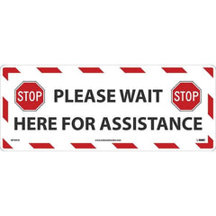 NMC - Adhesive Backed Floor Signs Message Type: COVID-19 Graphic Type: None - Apex Tool & Supply