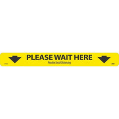 NMC - Adhesive Backed Floor Signs Message Type: COVID-19 Graphic Type: None - Apex Tool & Supply