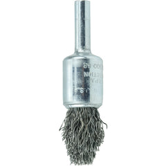 1/2″ Controlled Flare Crimped Wire End Brush, .014″ Steel Fill - Apex Tool & Supply