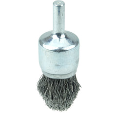 3/4″ Controlled Flare Crimped Wire End Brush, .0104″ Steel Fill - Apex Tool & Supply