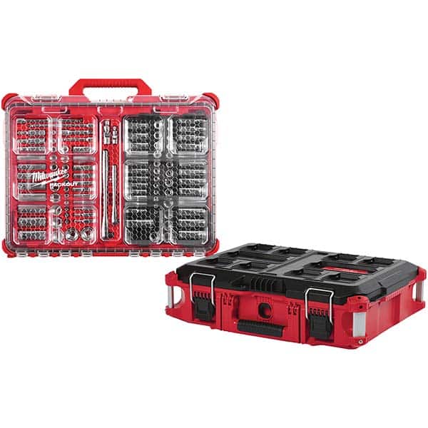 Milwaukee Tool - Socket Sets Measurement Type: Metric/Inch Drive Size: 1/4, 3/8 - Apex Tool & Supply