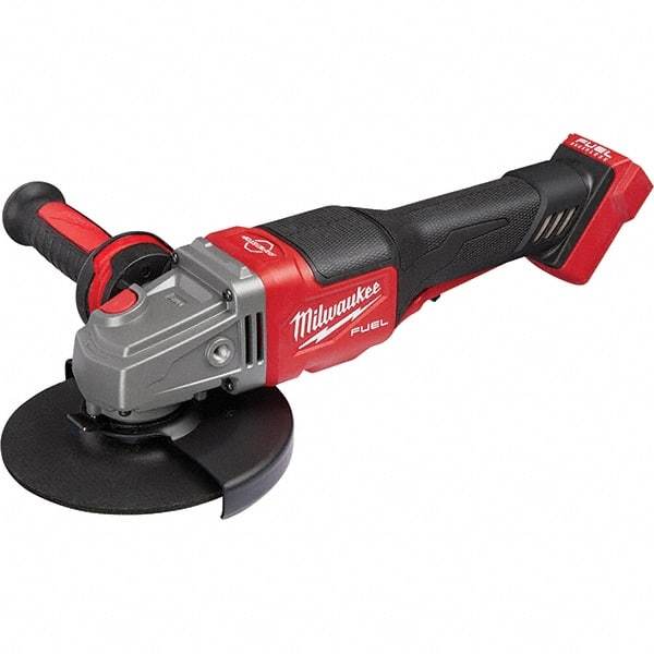 Milwaukee Tool - 4-1/2 - 6" Wheel Diam, 9,000 RPM, Cordless Angle & Disc Grinder - 5/8-11 Spindle, 18 Volts, Side Exhaust - Apex Tool & Supply