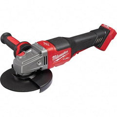 Milwaukee Tool - 4-1/2 - 6" Wheel Diam, 9,000 RPM, Cordless Angle & Disc Grinder - 5/8-11 Spindle, 18 Volts, Side Exhaust - Apex Tool & Supply
