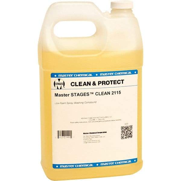 Master Fluid Solutions - 1 Gal Jug Cleaner - Low Foam, Series Clean 2115 - Apex Tool & Supply