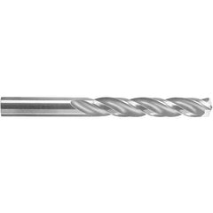 5.8 mm Dia. × 5.8 mm Shank × 28 mm Flute Length × 66 mm OAL, 5xD, 150°, Uncoated, 3 Flute, External, Round Solid Carbide Drill