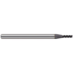 Harvey Tool - 1mm, 4mm LOC, 4mm Shank Diam, 50mm OAL, 3 Flute, Solid Carbide Square End Mill - Exact Industrial Supply