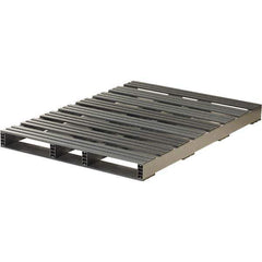 Custom Built Plastic Pallets - 60" Long x 42" & Wide x 4-1/2" High Plastic Pallet - 3,000 Lb Static Capacity, 750 Lb Dynamic Capacity, Black - Apex Tool & Supply