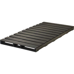 Custom Built Plastic Pallets - 96" Long x 48" & Wide x 5" High Plastic Pallet - 6,000 Lb Static Capacity, 1,500 Lb Dynamic Capacity, Black - Apex Tool & Supply