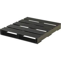 Custom Built Plastic Pallets - 36" Long x 32" & Wide x 4-1/2" High Plastic Pallet - 3,000 Lb Static Capacity, 500 Lb Dynamic Capacity, Black - Apex Tool & Supply