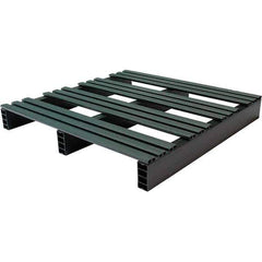 Custom Built Plastic Pallets - 30" Long x 30" & Wide x 4" High Plastic Pallet - 1,000 Lb Static Capacity, 250 Lb Dynamic Capacity, Black - Apex Tool & Supply