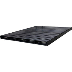 Custom Built Plastic Pallets - 72" Long x 83" & Wide x 4-1/2" High Plastic Pallet - 1,500 Lb Static Capacity, 500 Lb Dynamic Capacity, Black - Apex Tool & Supply