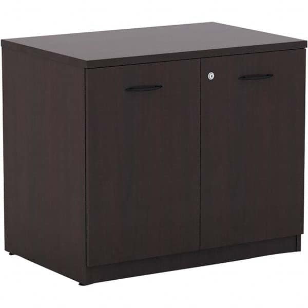 ALERA - 1 Shelf Sliding Door Storage Cabinet - Apex Tool & Supply