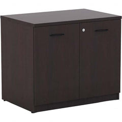 ALERA - 1 Shelf Sliding Door Storage Cabinet - Apex Tool & Supply