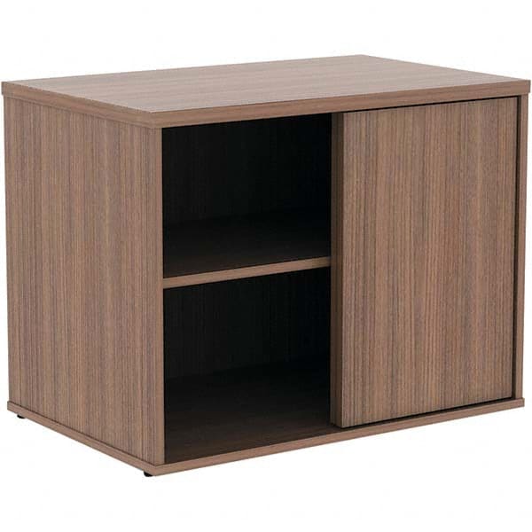 ALERA - 1 Shelf Sliding Door Storage Cabinet - Apex Tool & Supply