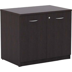 ALERA - 1 Shelf Sliding Door Storage Cabinet - Apex Tool & Supply