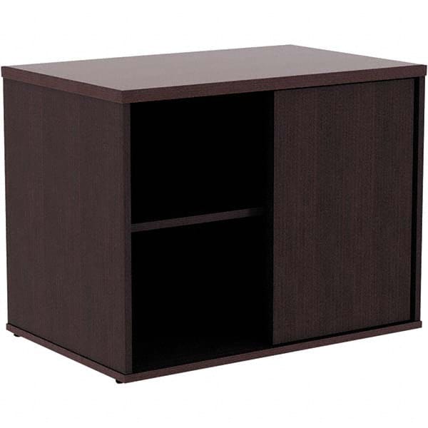 ALERA - 1 Shelf Sliding Door Storage Cabinet - Apex Tool & Supply