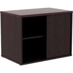 ALERA - 1 Shelf Sliding Door Storage Cabinet - Apex Tool & Supply