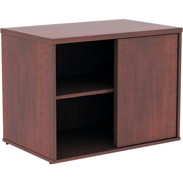 ALERA - 1 Shelf Sliding Door Storage Cabinet - Apex Tool & Supply