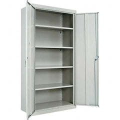 ALERA - 4 Shelf Locking Storage Cabinet - Apex Tool & Supply