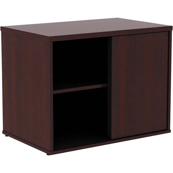 ALERA - 1 Shelf Sliding Door Storage Cabinet - Apex Tool & Supply